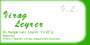 virag leyrer business card